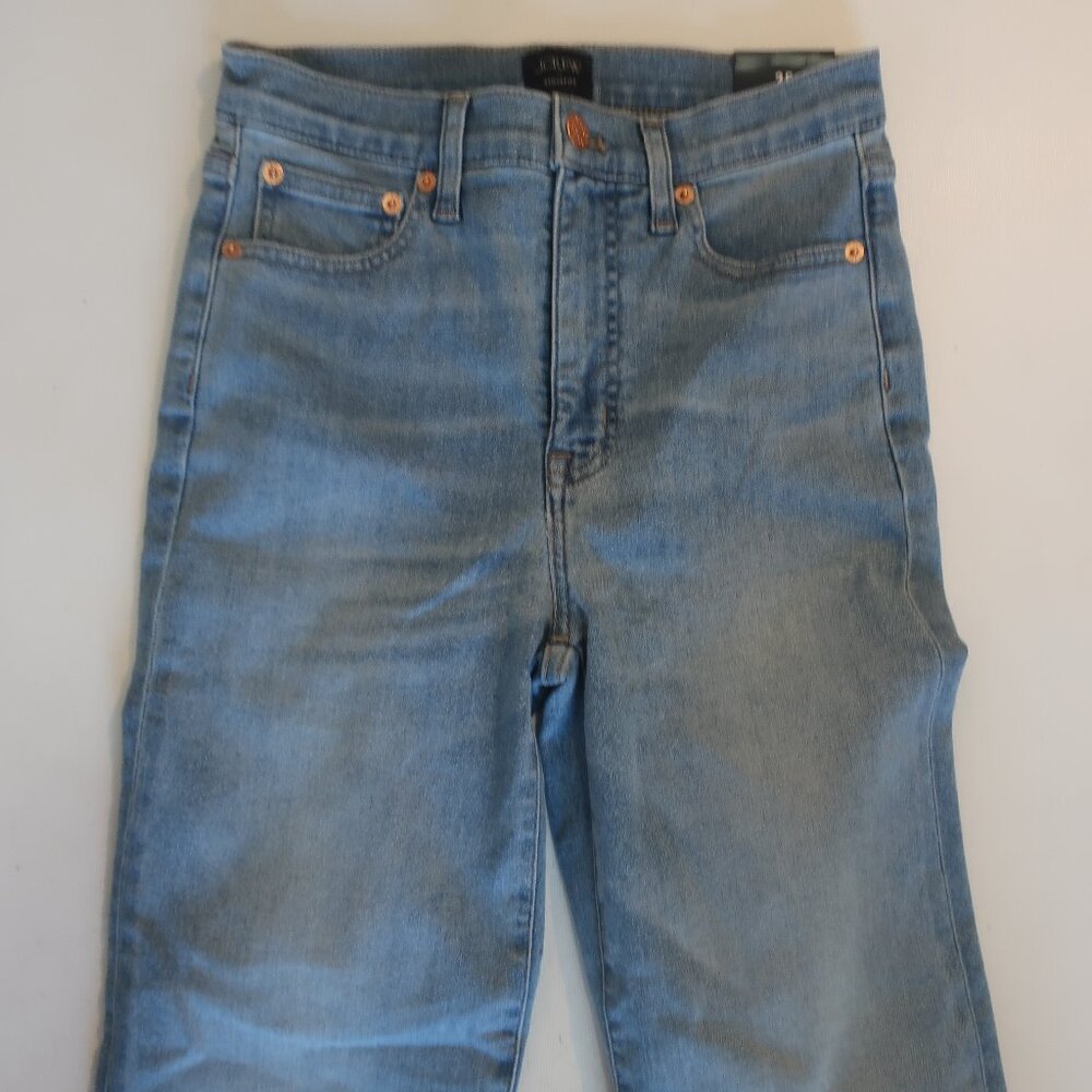NWT Womens J.Crew Blue (Item-144) Stovepipe Denim Jeans 25 - Picture 3 of 14